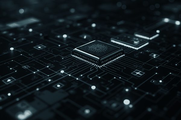 AI processor on a circuit board