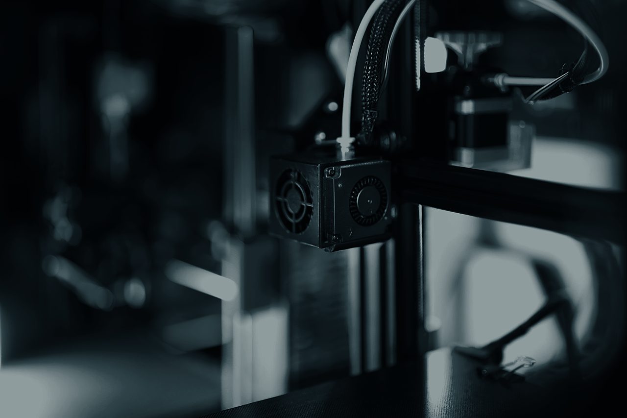3D printer producing a part